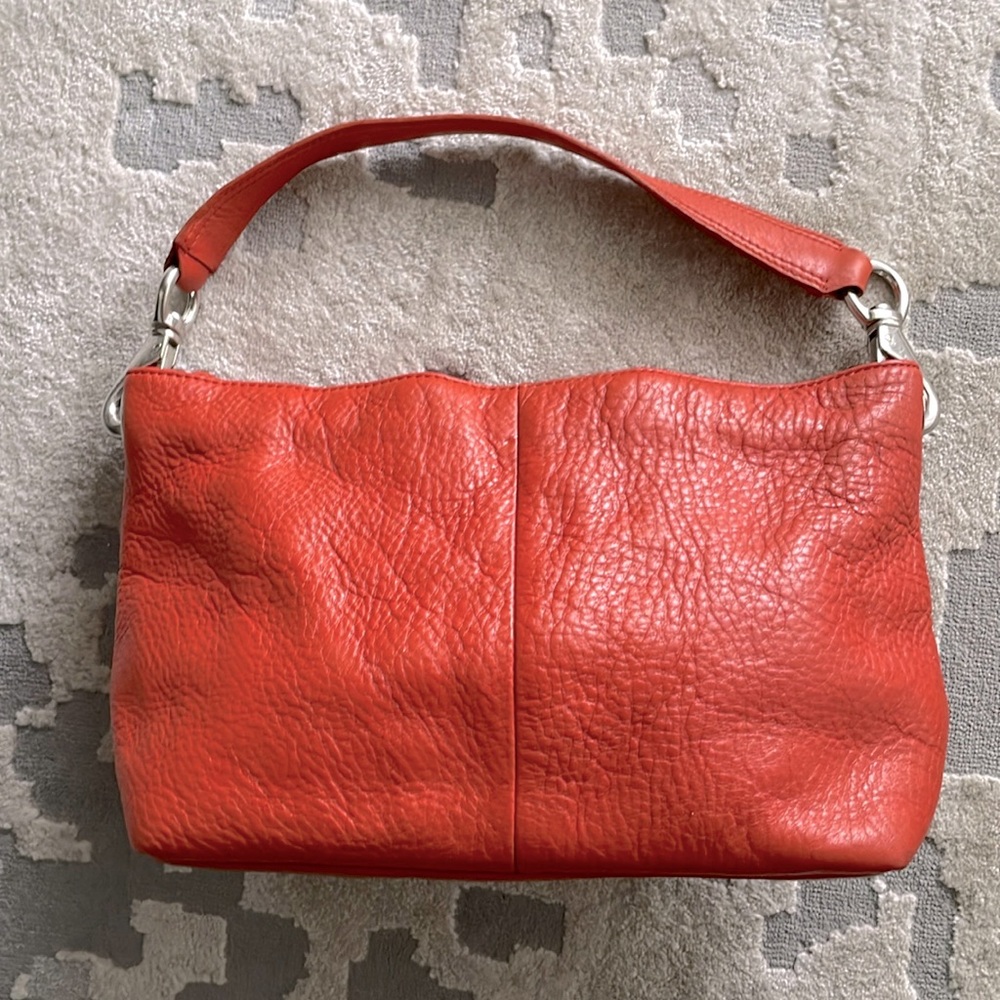 Y2k Wilson's Leather Buckle Orange Shoulder Bag Purse